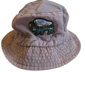 Yellowstone Bucket Hat VTG Sun Faded National Parks Gorpcore Outdoors Hiking